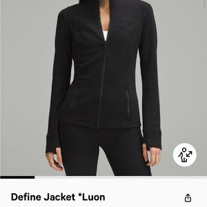 Lululemon black define jacket size 10